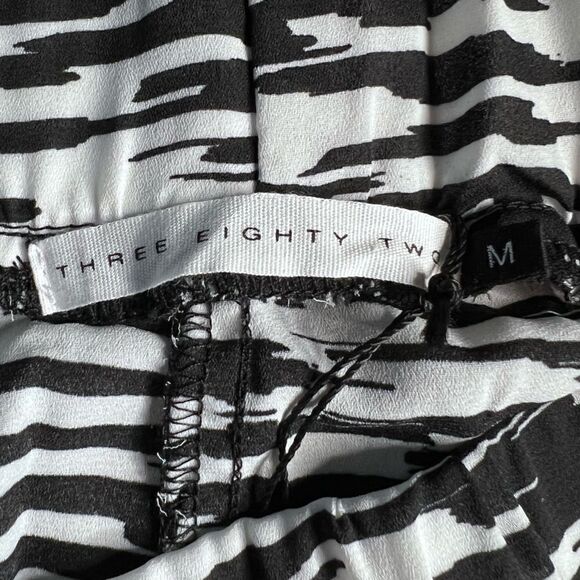 REVOLVE Three Eighty-Two Lightweight Tapered  Leg Pant, Black/White, Medium. NWT - Picture 8 of 14